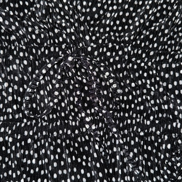 Zara Pleated Polka Dot Top - Picture 6 of 11